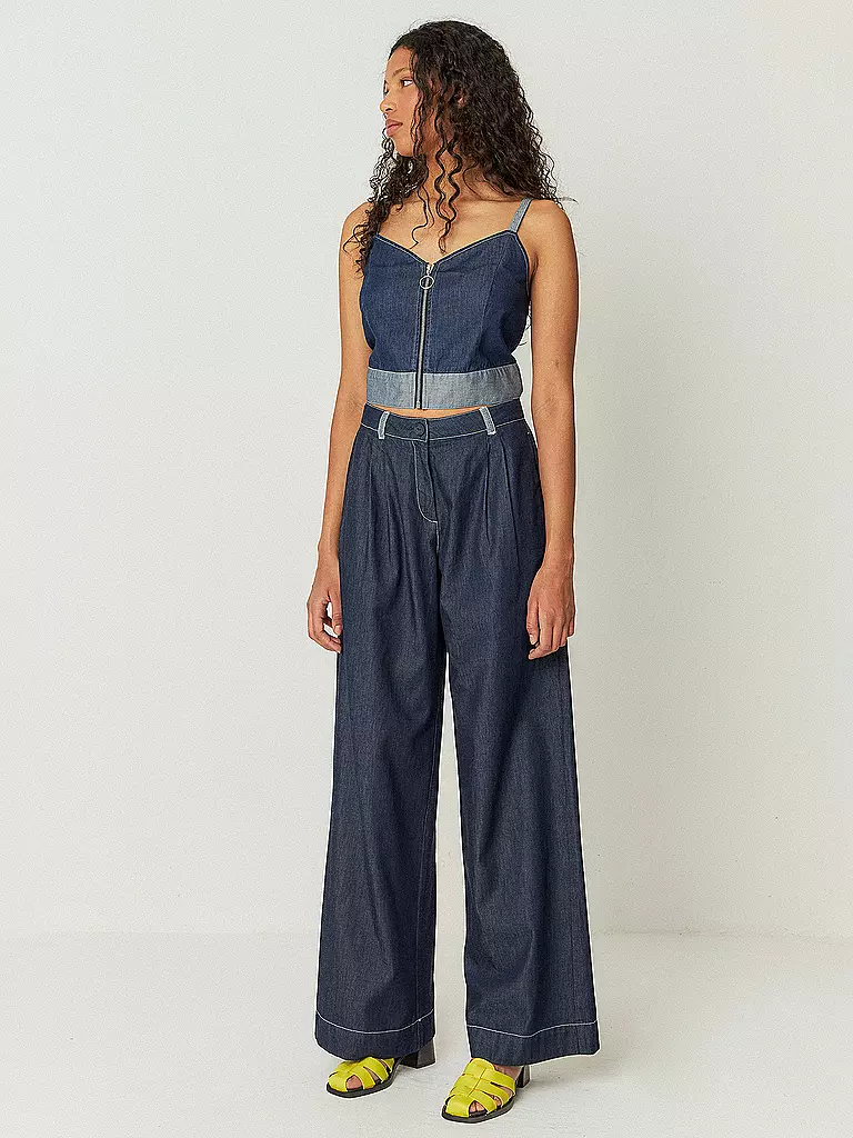 SKFK | Jeans Wide Leg ALMIKE | Blu scuro