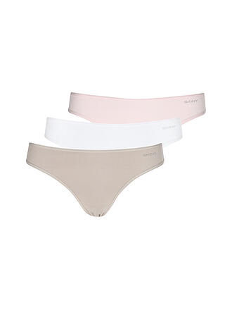 SKINY | Slip Rio confezione da 3 pz. ADVANTAGE COTTON STRETCH whitelilacgoat selection