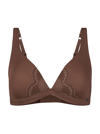 SKINY | Reggiseno senza ferretto MICRORNAMENTS deep taupe