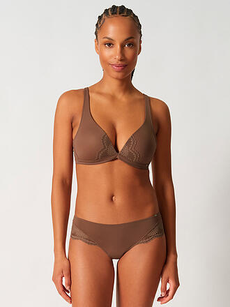 SKINY | Reggiseno senza ferretto MICRORNAMENTS deep taupe