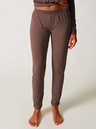 SKINY | Pantaloni pigiama deeptaupe dots