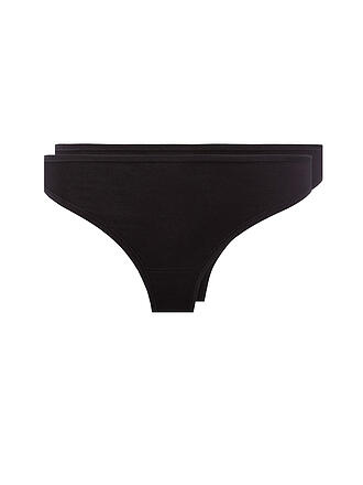 SKINY | String 2 Pz. ADVANTAGE COTTON STRETCH nero