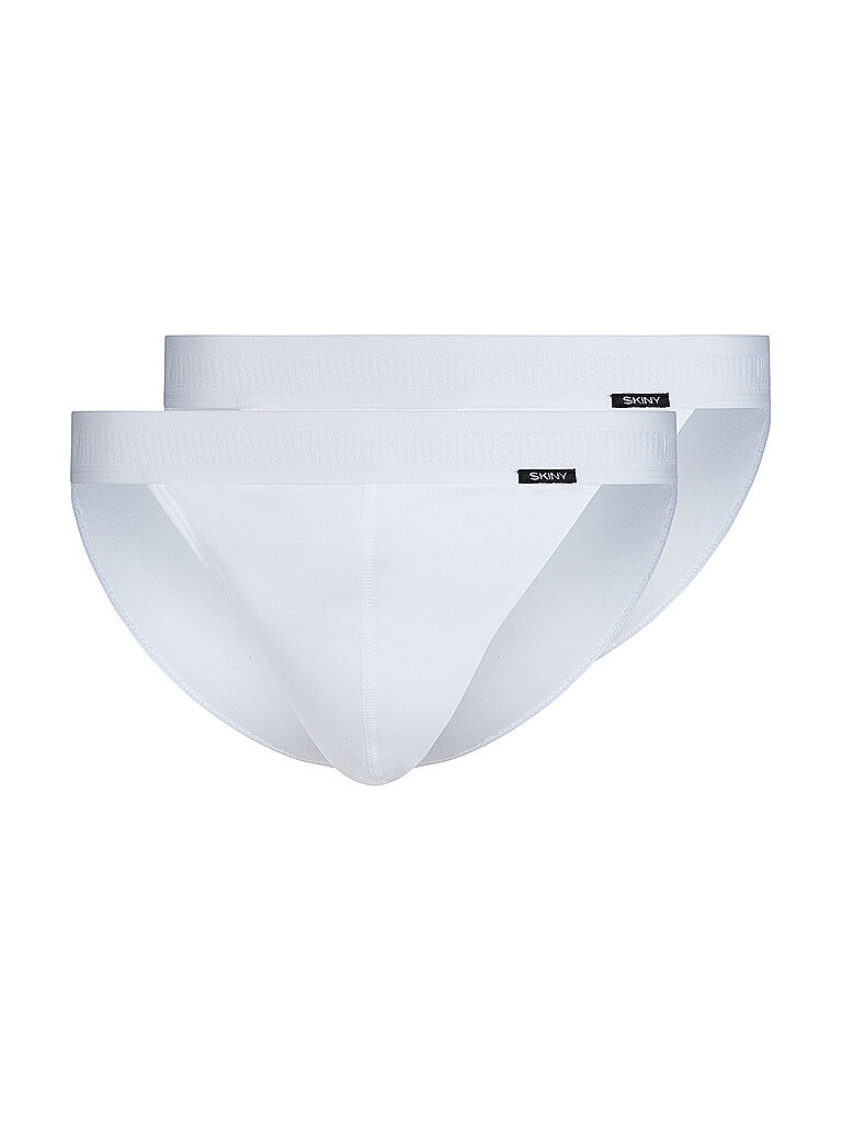 Slip confezione da 2 COTTON RETRO white bianco S