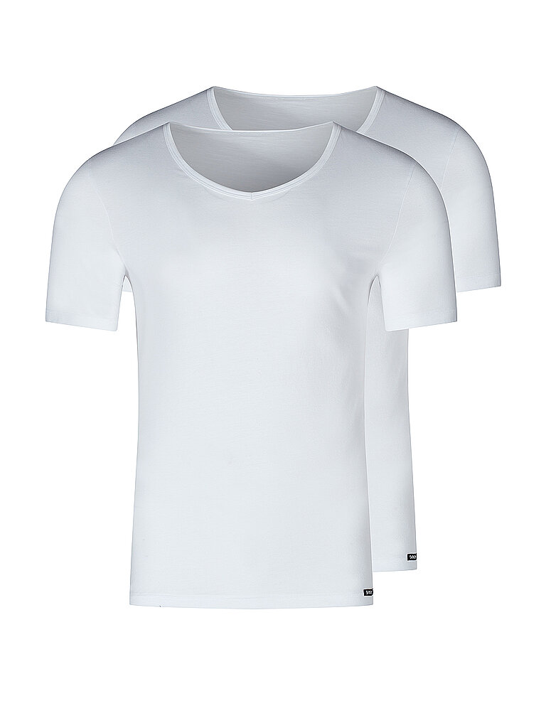 T-Shirt confezione da 2 bianco bianco XXL
