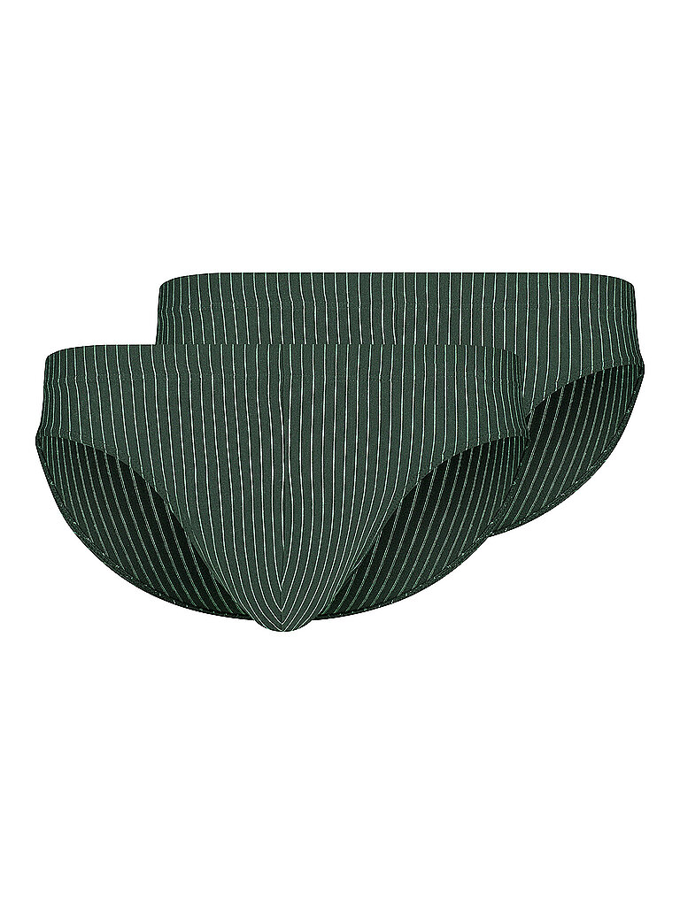 Slip confezione da 2 COTTON MULTIPACK olive stripes oliva XXL