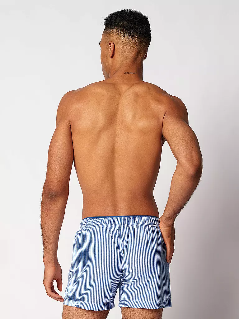 SKINY | Boxer blu a micro righe | 