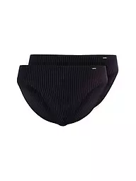 SKINY | Brasil Slip confezione da 2 (Shadow Stripe) | Nero