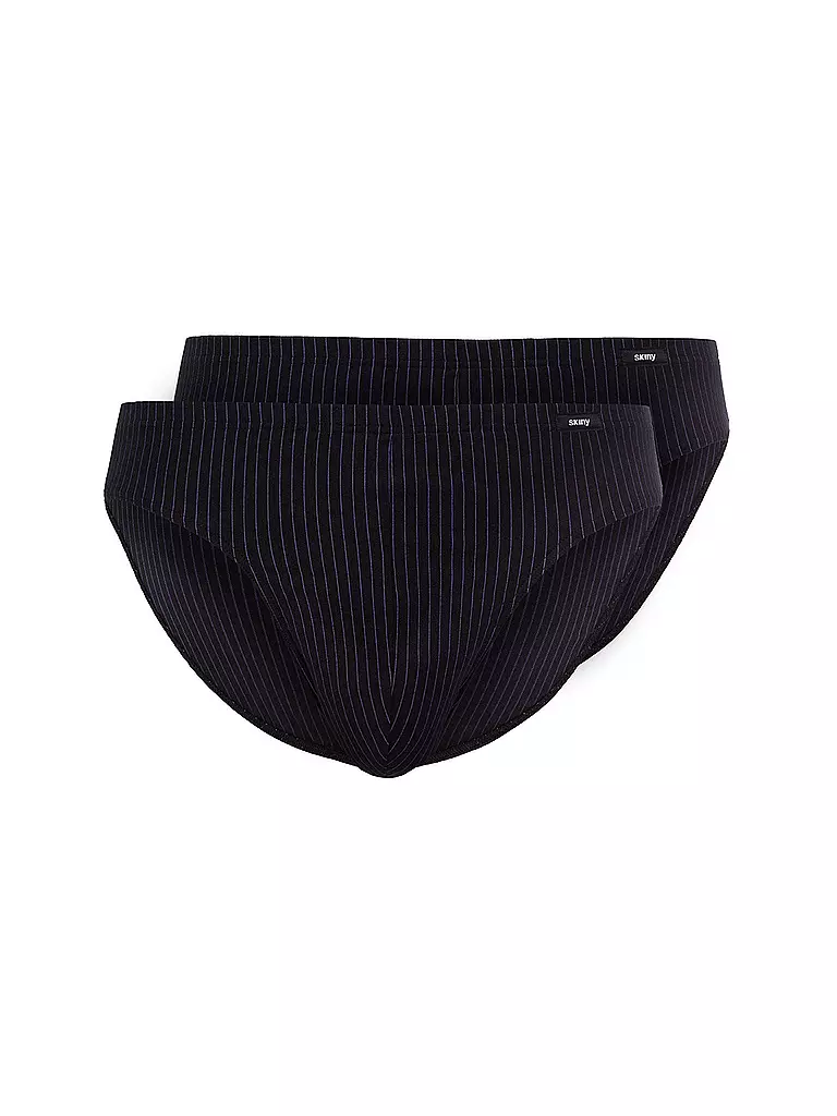 SKINY | Brasil Slip confezione da 2 (Shadow Stripe) | Nero