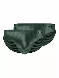 SKINY | Brasil Slip confezione da 2 (Shadow Stripe) | Oliva