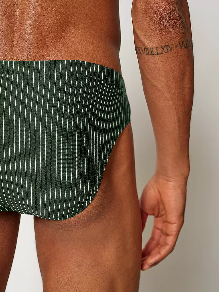 SKINY | Brasil Slip confezione da 2 olive stripes | Oliva