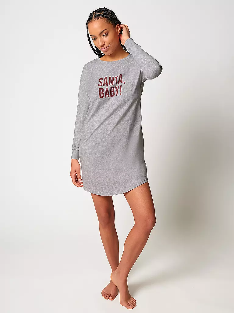 SKINY | Camicia da notte - Sleepshirt grigio mélange | Grigio chiaro