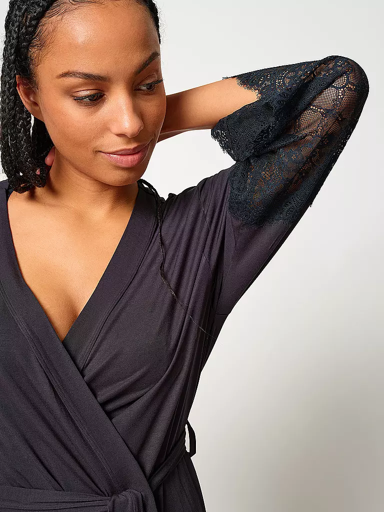 SKINY | Morgenmantel - Kimono NIGHT IN SKINY | Nero