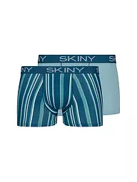 SKINY | Pants 2er Pkg. lapisblue stripes selection | Menta