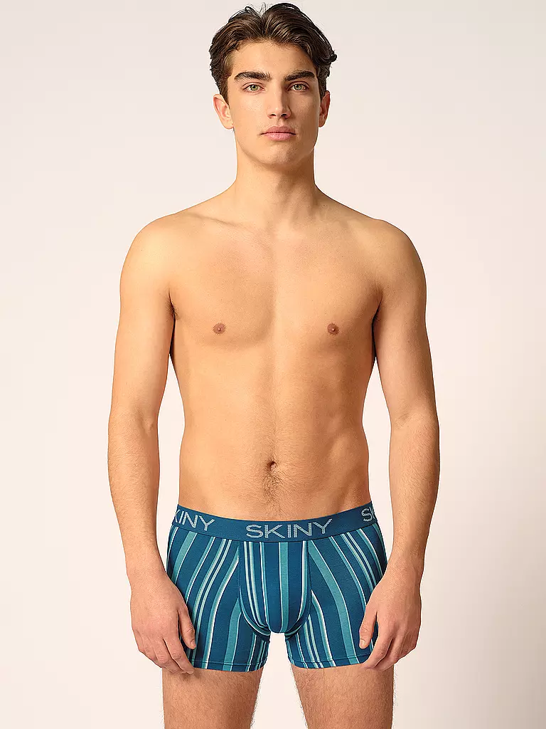 SKINY | Pants 2er Pkg. lapisblue stripes selection | Menta