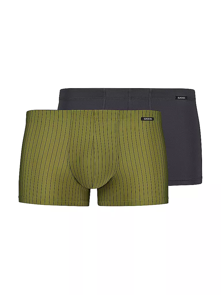SKINY | Pants 2er Pkg. mossanthra stripes selection | Verde