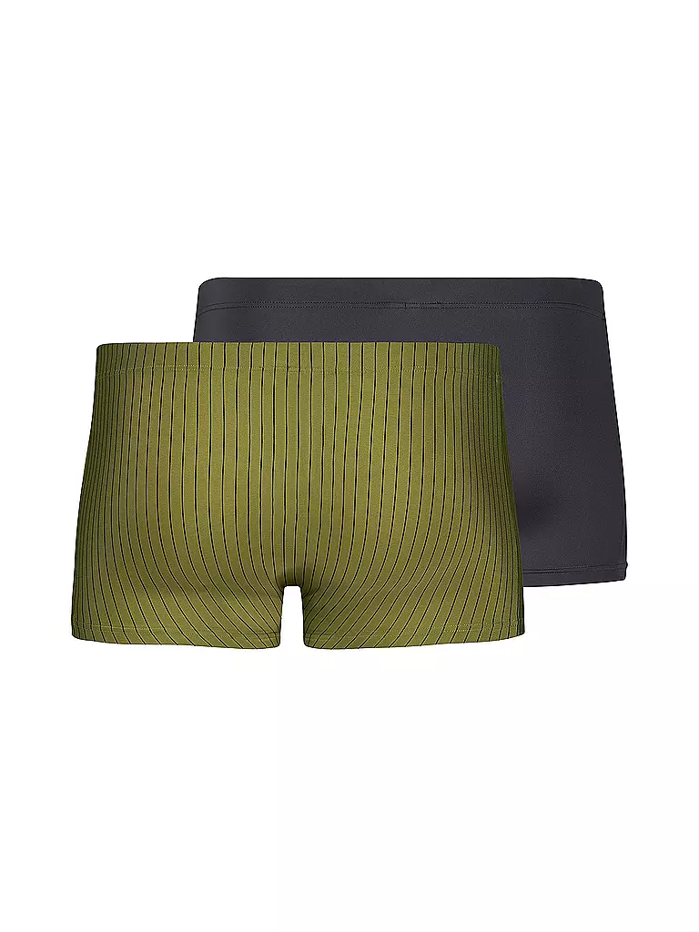 SKINY | Pants 2er Pkg. mossanthra stripes selection | Verde