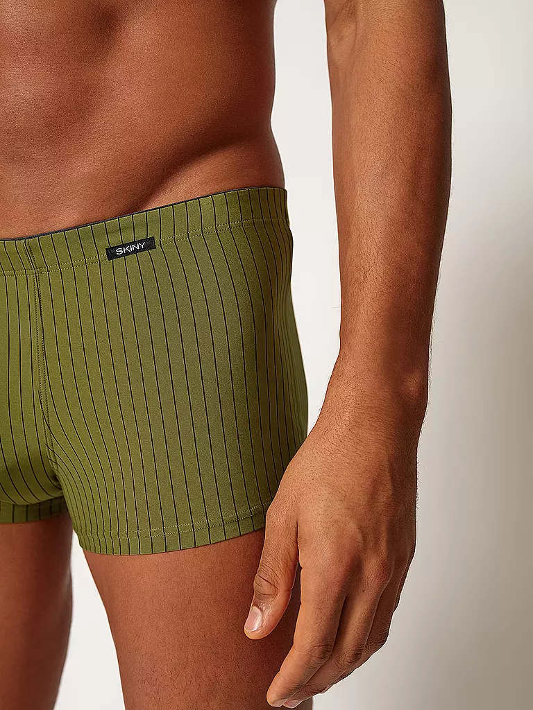 SKINY | Pants 2er Pkg. mossanthra stripes selection | Verde