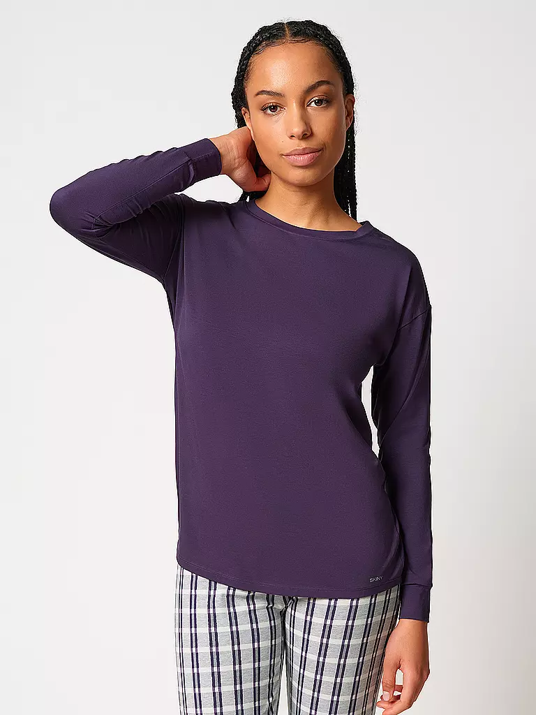 SKINY | Pyjamashirt mysterioso | Rosso scuro