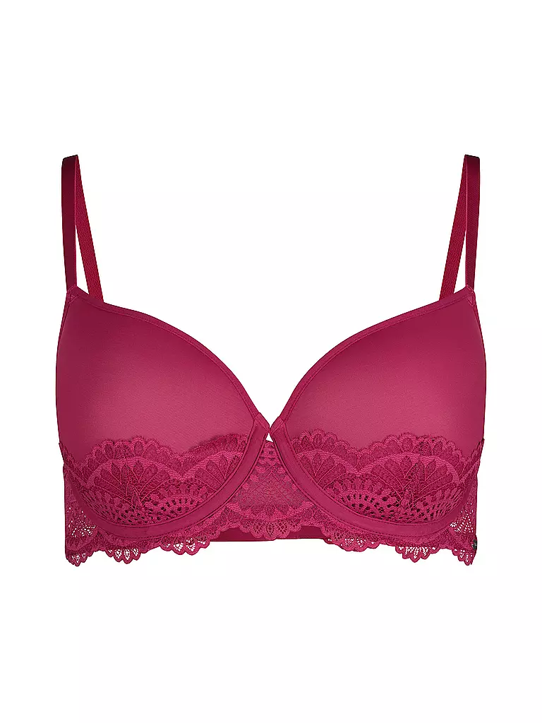 SKINY | Reggiseno imbottito con ferretto sangria | Rosso