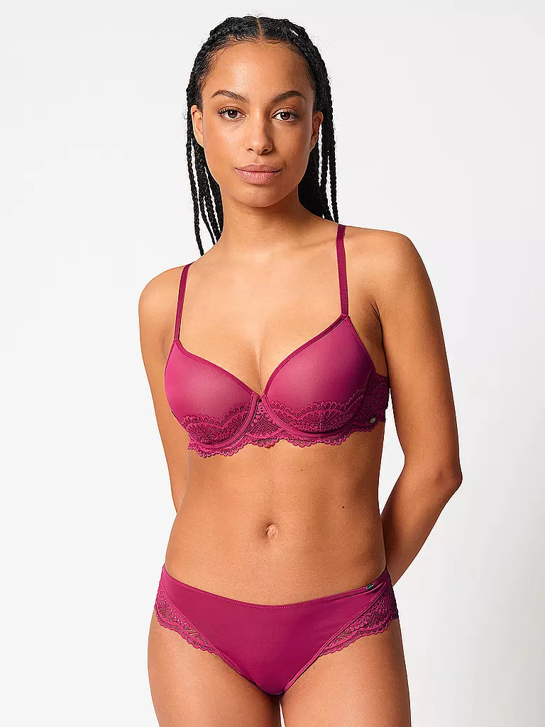 SKINY | Reggiseno imbottito con ferretto sangria | Rosso