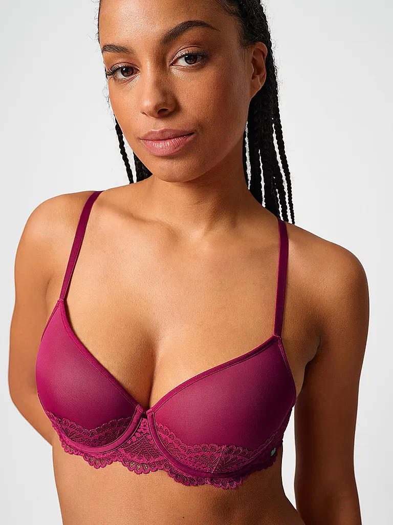 SKINY | Reggiseno imbottito con ferretto sangria | Rosso