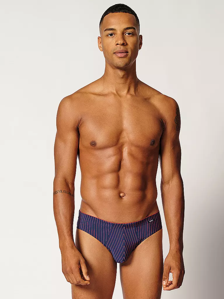SKINY | Slip 2er Pkg. navyred stripes selection | Blu scuro