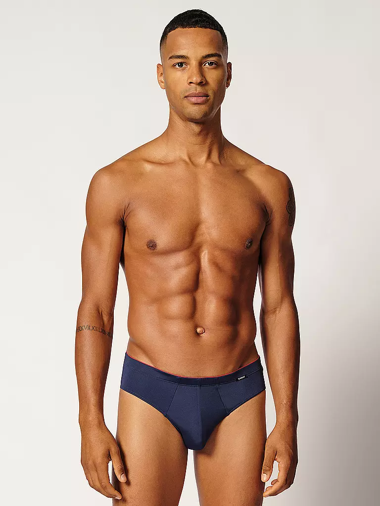 SKINY | Slip 2er Pkg. navyred stripes selection | Blu scuro