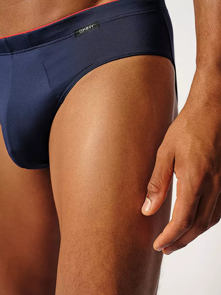 SKINY | Slip 2er Pkg. navyred stripes selection | Blu scuro