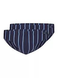 SKINY | Brasil Slip confezione da 2 (Shadow Stripe) | Blu