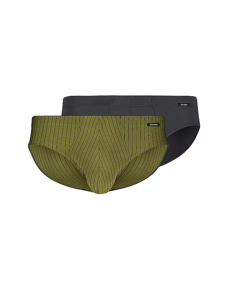 SKINY | Slip confezione da 2 pz. muschio antracite | Verde