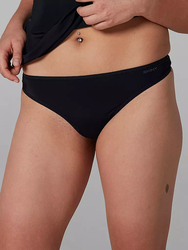 SKINY | String confezione da 2 "Micro Lovers" (Nero) | Nero