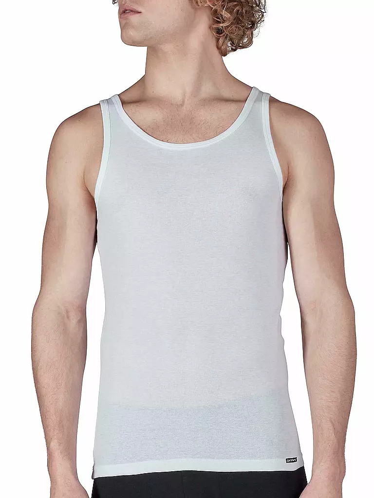 SKINY | Top - Canottiera, confezione da 2 (Bianco) | Bianco