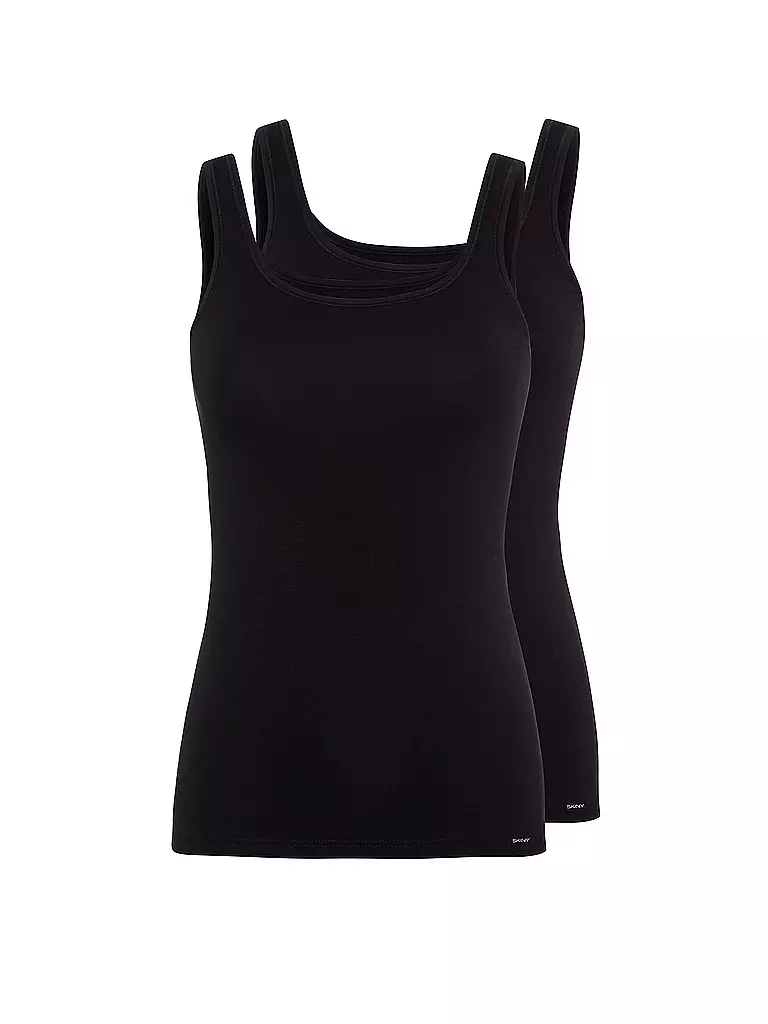 SKINY | Top confezione da 2 "Advantage Cotton" (Nero) | Nero