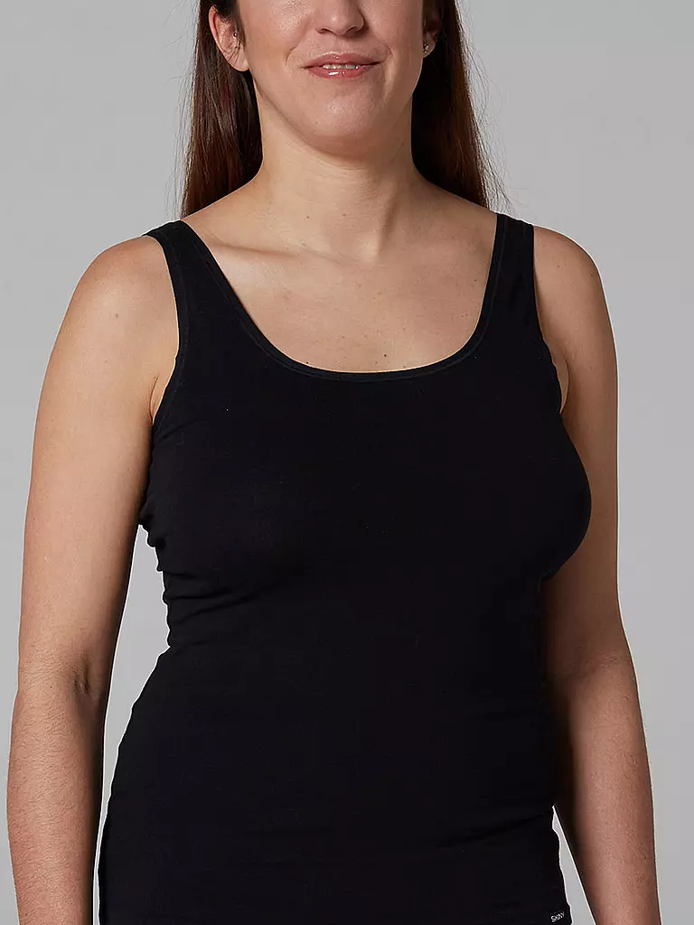 SKINY | Top confezione da 2 "Advantage Cotton" (Nero) | Nero
