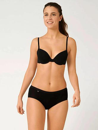 SLOGGI | Midi-Slip "Basic" confezione da 4 (Nero)