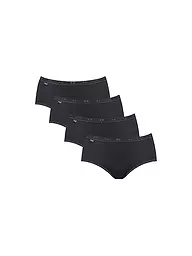 SLOGGI | Midi-Slip "Basic" confezione da 4 (Nero) | Nero