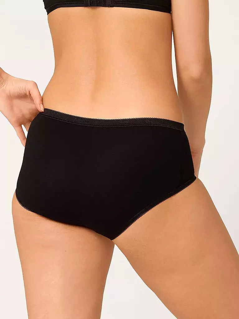 SLOGGI | Midi-Slip "Basic" confezione da 4 (Nero) | 