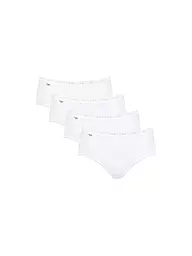 SLOGGI | Midi-Slip "Basic" confezione da 4 (Nero) | Bianco