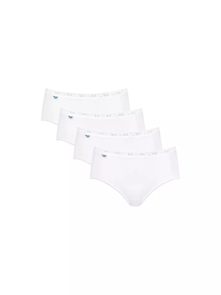 SLOGGI | Midislip Basic confezione da 4 bianco | Bianco