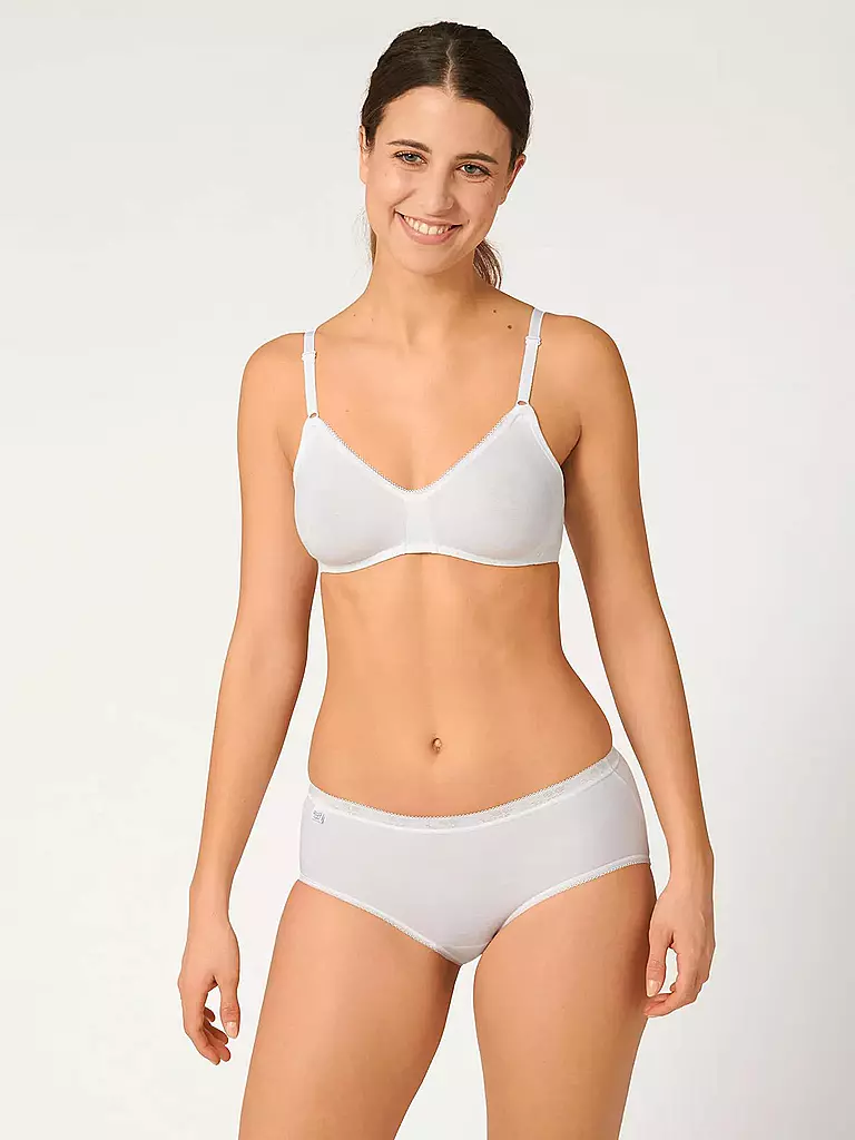 SLOGGI | Midislip Basic confezione da 4 bianco | Bianco