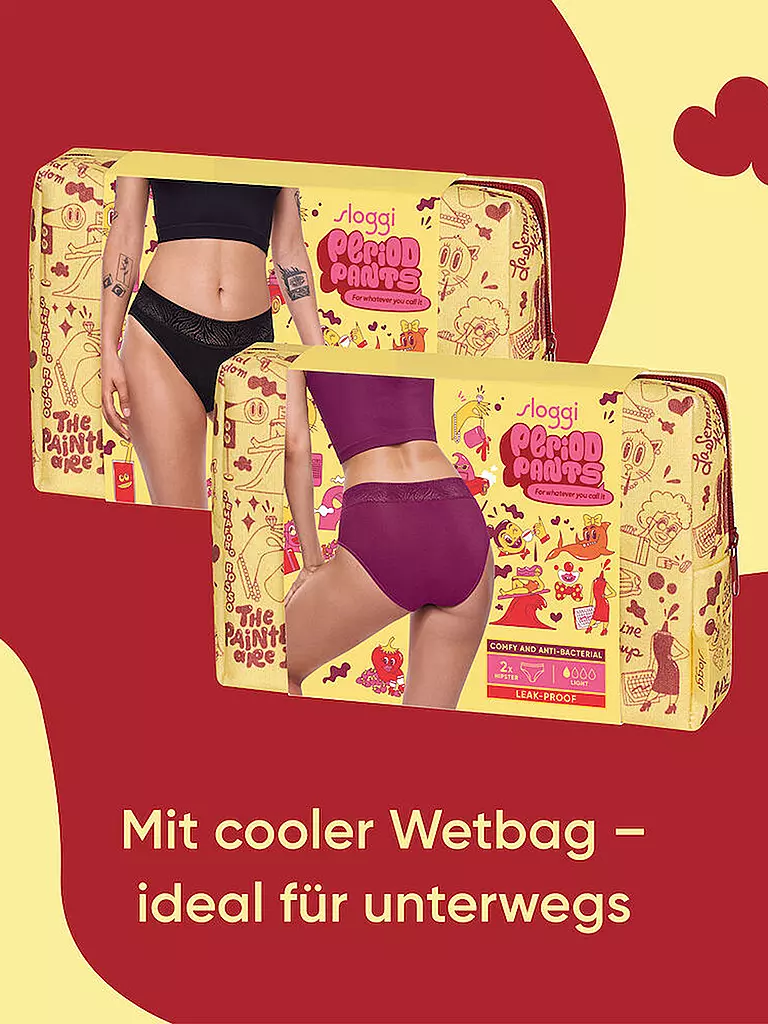 SLOGGI | Slip mestruale confezione da 2 pz. wine |