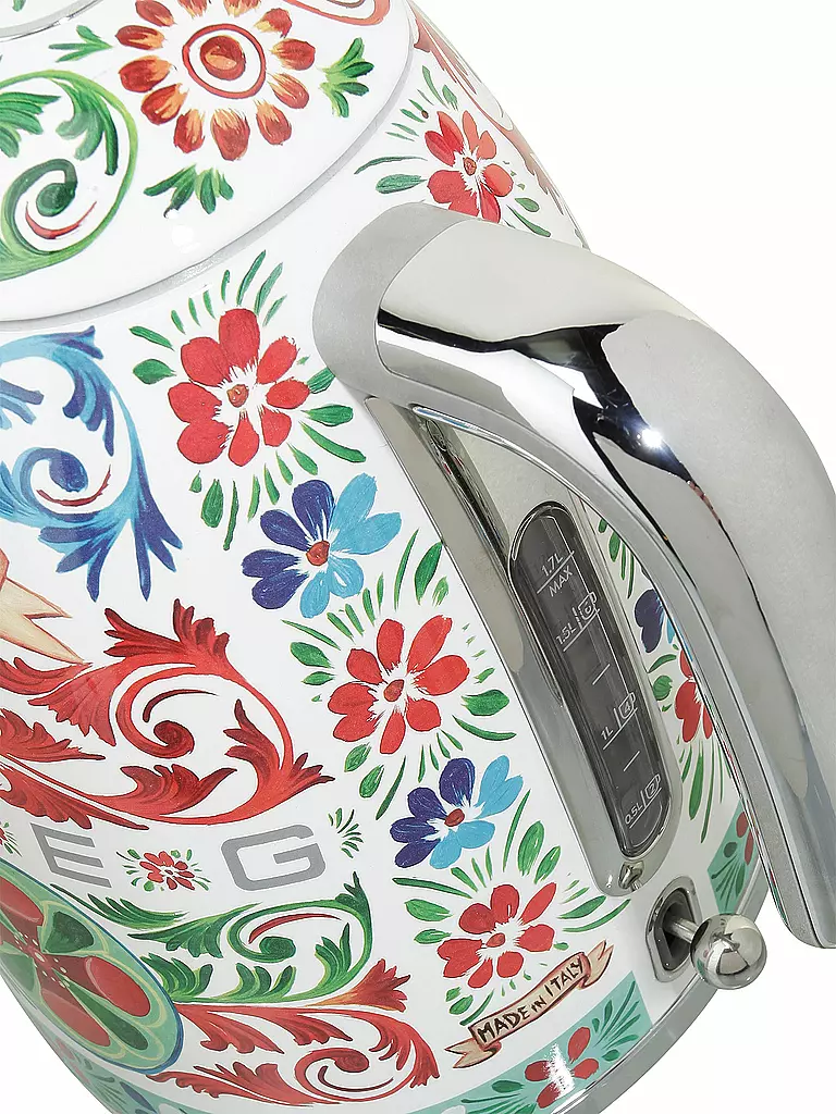SMEG | Bollitore 1,7l "Dolce Gabbana" KLF03DG (Rosso/Decorato) | Multicolore