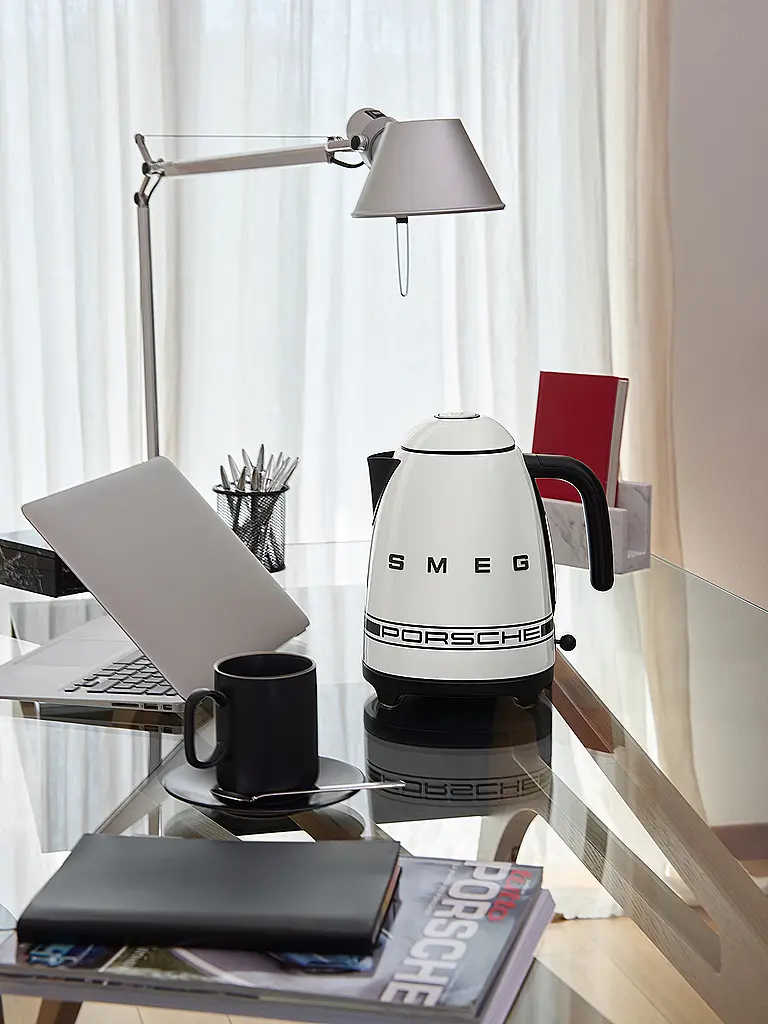 SMEG | Bollitore 1,7l PORSCHE X Carrara White | Bianco