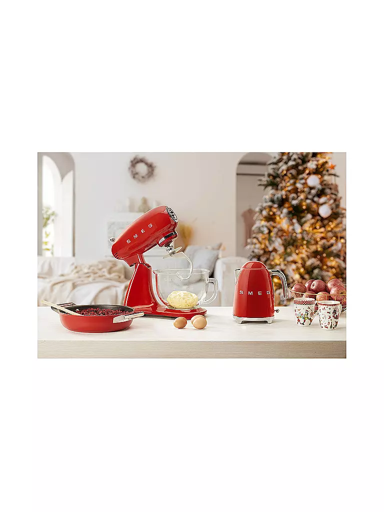 SMEG | Bollitore stile retrò anni '50 1,7 l Rosso KLF03RDEU | 
