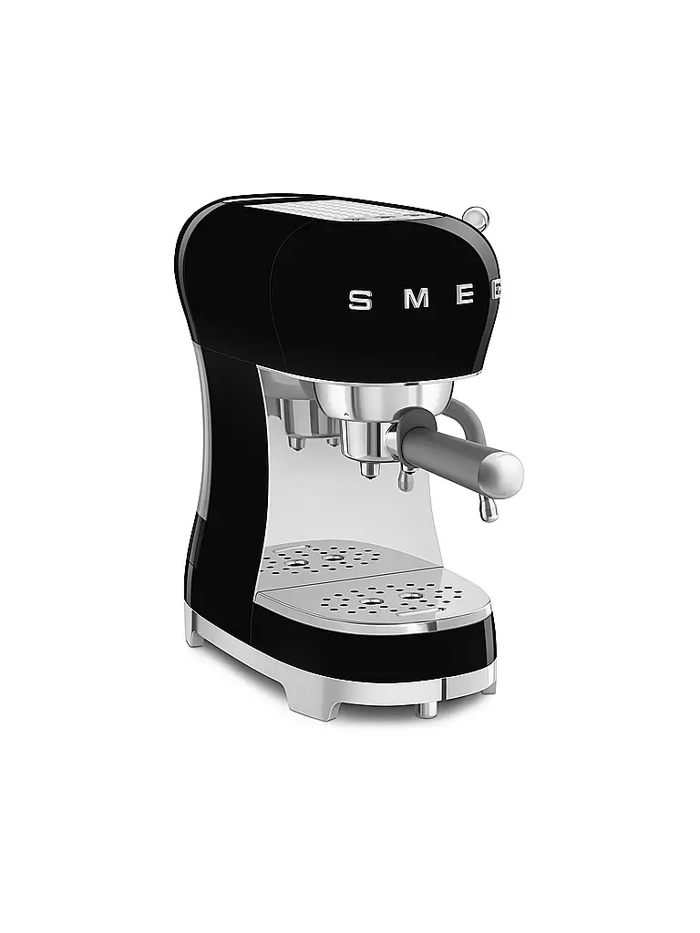 SMEG | Macchina da caffè espresso stile retrò anni '50 nera ECF02BLEU | 