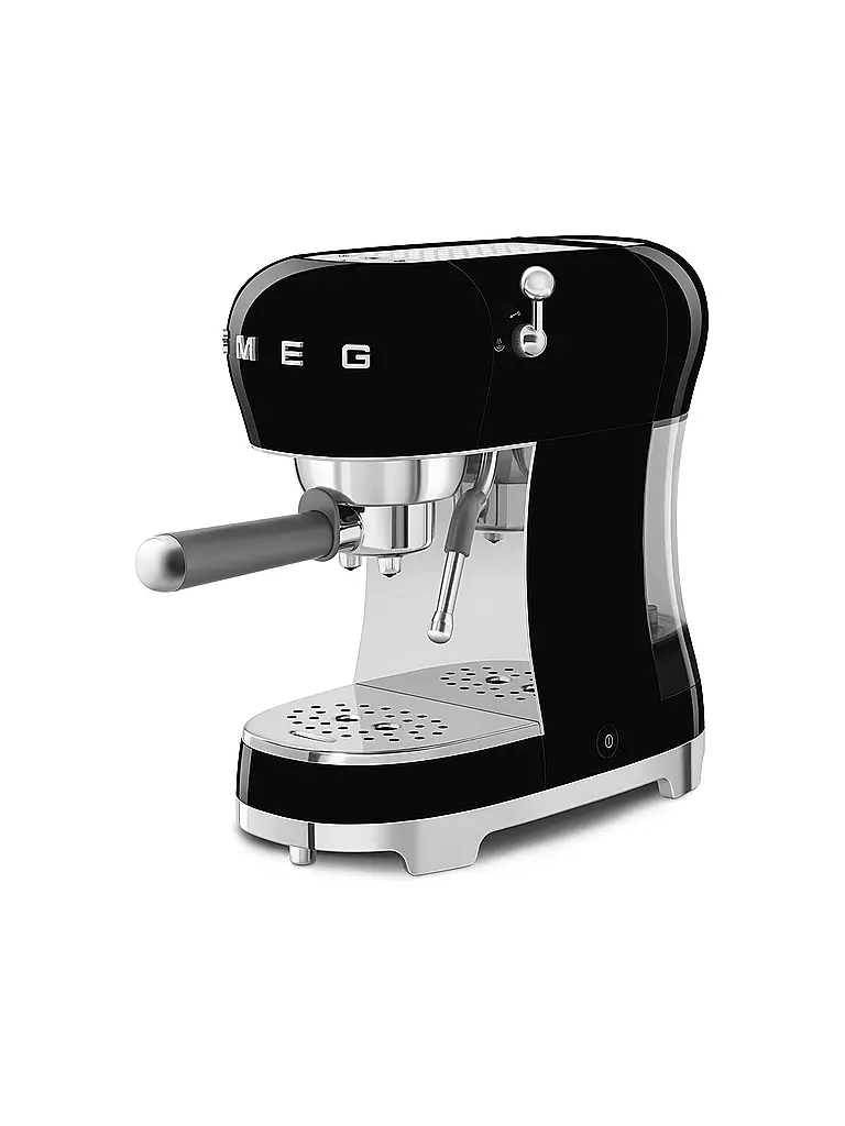 SMEG | Macchina da caffè espresso stile retrò anni '50 nera ECF02BLEU | 