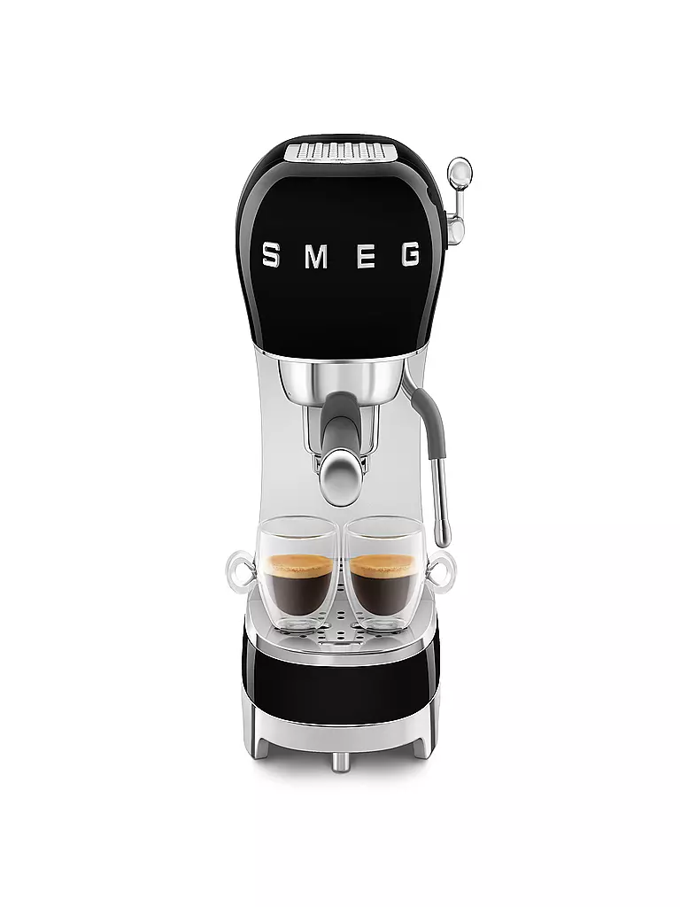 SMEG | Macchina da caffè espresso stile retrò anni '50 nera ECF02BLEU | 