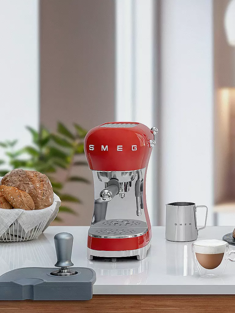 SMEG | Macchina da caffè espresso stile retrò anni '50 rossa ECF02BLEU | 
