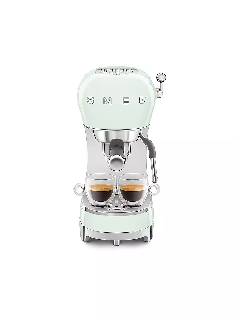 SMEG | Macchina da caffè espresso stile retrò anni '50 verde pastello ECF02PGEU | 