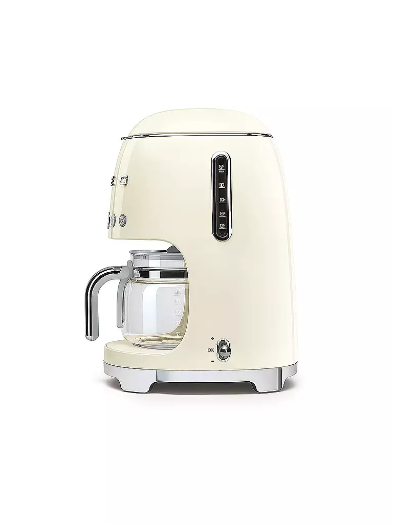 SMEG | Macchina da caffè filtro Stile retrò anni '50 Crema DCF02CREU | Crema